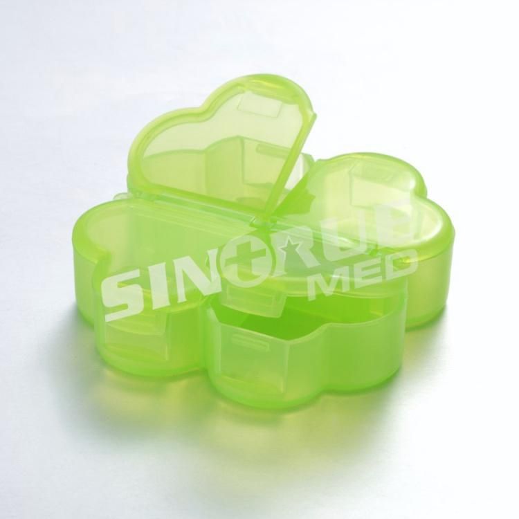 PVC Home Use 4 Case Plastic Pill Box