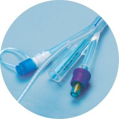 Silicone Foley Catheter with Temperature Probe / Sensor 4 Way