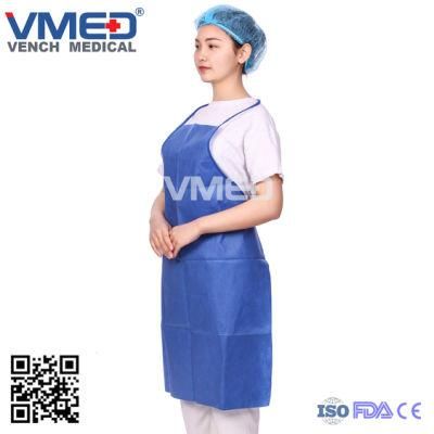 SMS Apron, Medical Apron, Food Beverage Disposable Non-Woven Apron, Promotional Cheap Apron, Kitchen /Restaurant Apron