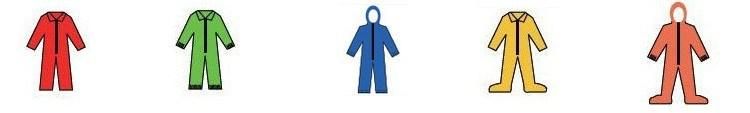 Industrial Disposable Nonwoven PP Coveralls, Nonwoven Protection Suits