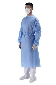 Isolation Gown Non Surgical Non Sterile Spp+PE SMS with FDA Ce Protective Suit Clothing 25g 40g
