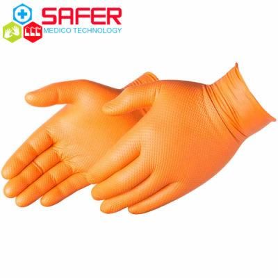 Diamond Industrial Latex Free Nitrile Glove Disposable Diamond Textured