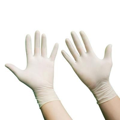 Disposable Latex Examination Gloves Powder Free and Powdered