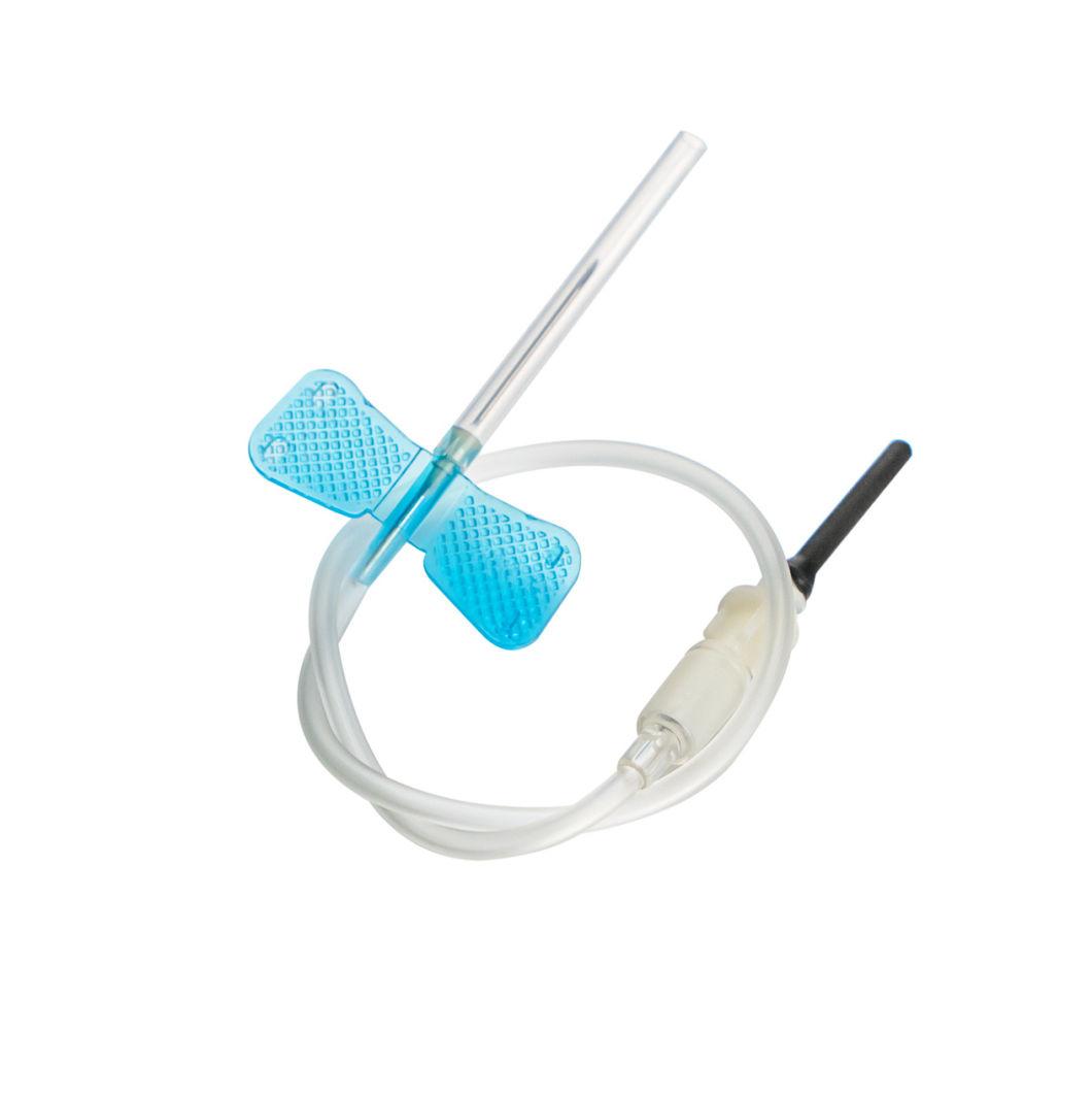 Disposable Butterfly 23G 24G Safety Blood Collection Lancet Injection IV Safety Butterfly Needles with Luer Holder