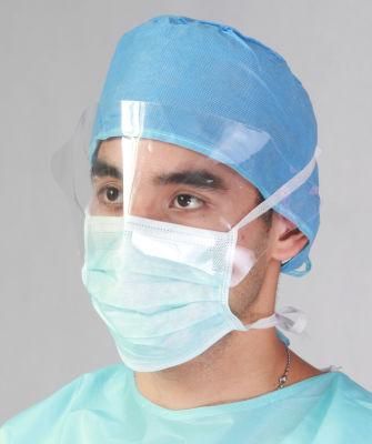 Disposable Anti Dust Medical Non Woven Outdoor Face Protective Face Mask with Eyes Shield