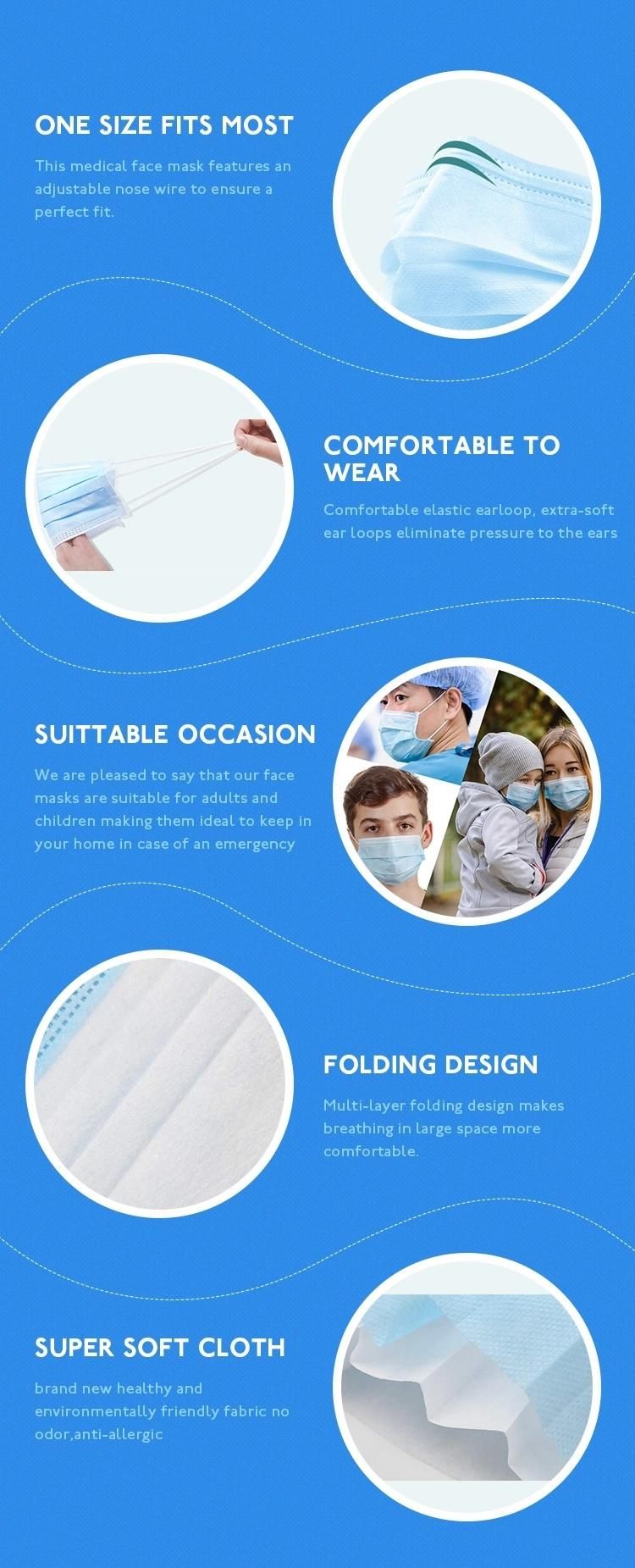 China Mask Factory Sterile Type Disposable Medical Mask for Exporting