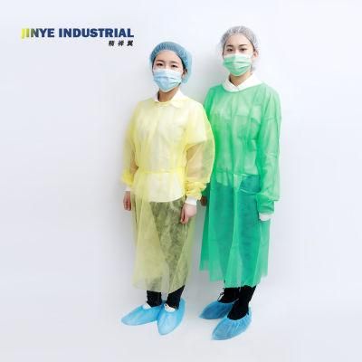 Disposable PP Non Woven Knitted Cuffs Steile/Non Sterile Isolation Gown