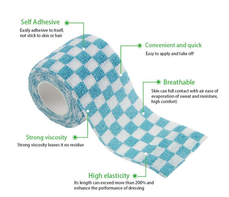 Custom Comfortable Breathable and Colorful Self-Adhesive Bandage