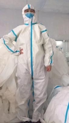 Disposable Safety Hospital Full Body Protection Suit Coverall Protective Clothing