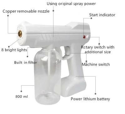 Hot Sale OEM Hospital and School Use Disinfection Nano Steam Sterilizer Spray Gun