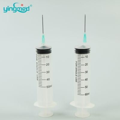 Disposable Hypodermic Syringe with/Without Needle for Medical Injection CE/ISO/FDA Single Use Only PP/PC