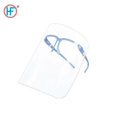 Mdr CE Approved Hengfeng OEM Safety Disposable Double-Sided Film Lightweight Clear Plastic Face Shield