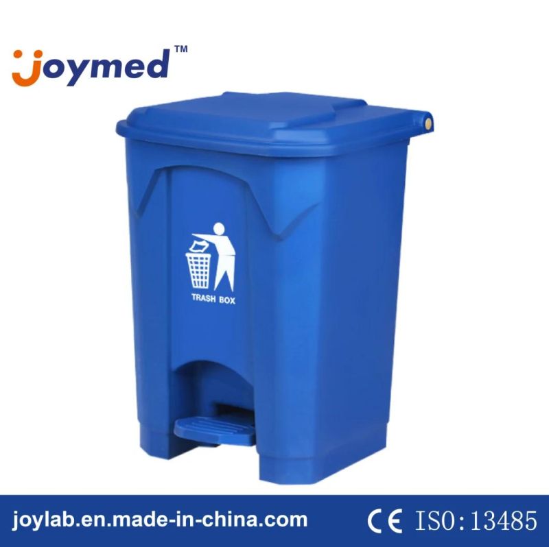 50L 13 Gallon Medical Waste Container Plastic Trash Bin with Pedal