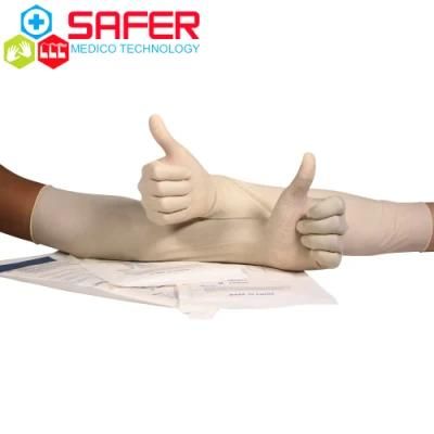 Gynaecological Surgical Gloves Powder Free Latex Sterile for Hospital