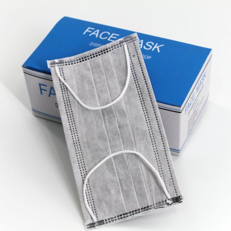 3 Ply Disposable Carbon Filter Active Carbon Face Mask