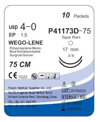 Wego Brand Surgical Suture of Polypropylene