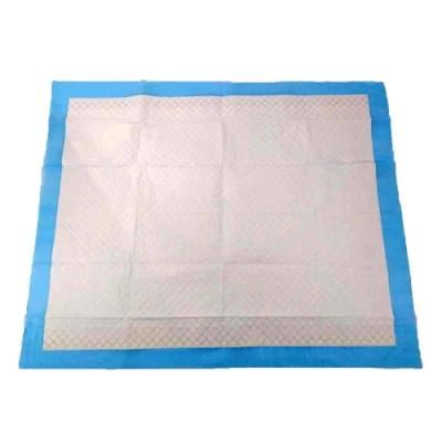 High Medical Absorbent Disposable Adult Blue Disposable Customizable Underpad 60X90 for Inconveniator