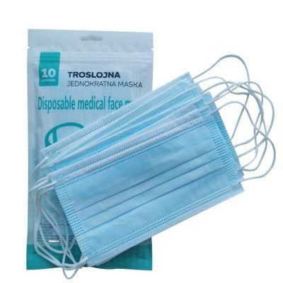 Hot Selling Non-Sterile Disposable Adult Medical 3ply Face Mask Mascarilla Bfe 98% Surgical Face Mask