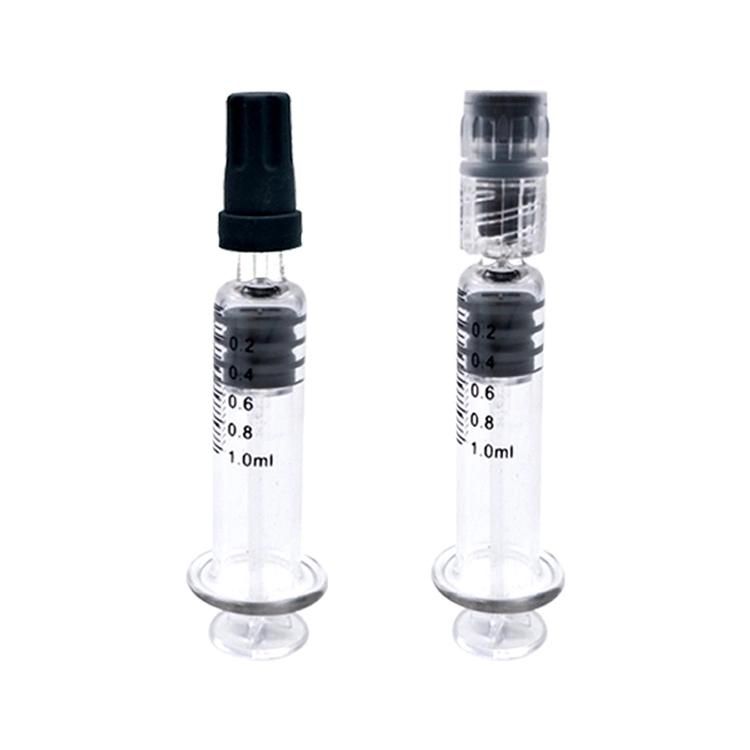 1ml Custom Packaging Prefilled Luer Lock Glass Oil Syringe