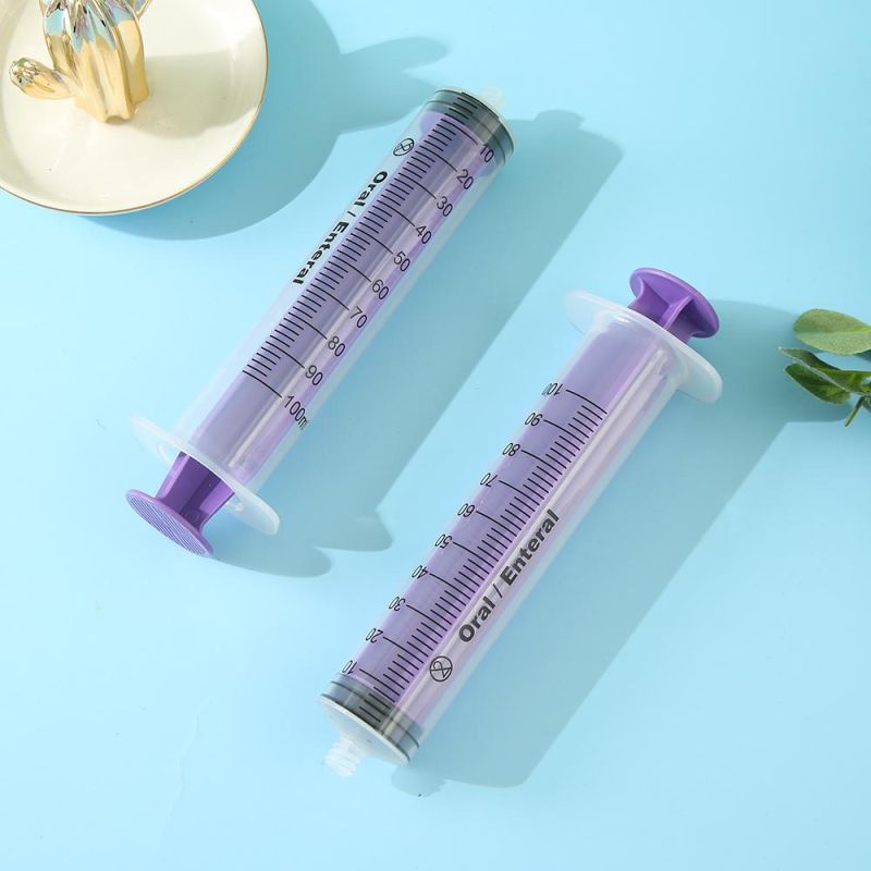 Nutrition Liquid Dental Syringe 100ml Large Disposable Feeding Syringe