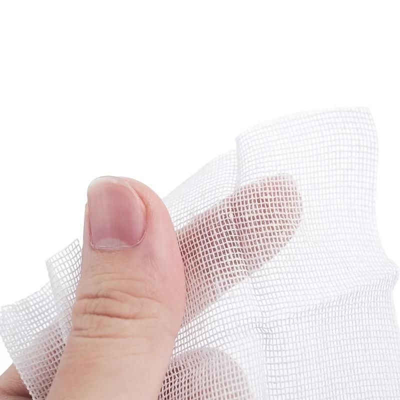 100% Pure Cotton 5X5cm 7.5X7.5cm 10X10cm 10X20cm Disposable Absorbent Gauze Swabs