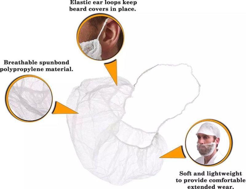 Cheap Price Breathable Nonwoven Beard Cover
