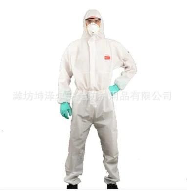 ISO13485 Safety Non Woven Hooded Chemical Disposable Medical Personal Protective Suit