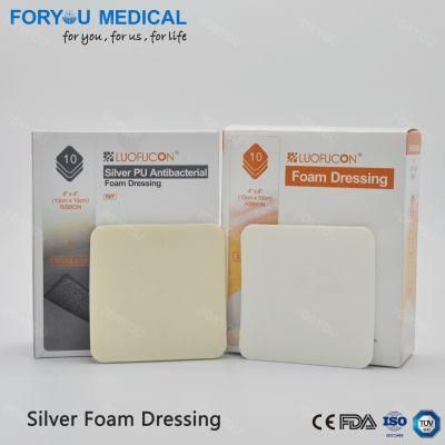 2019 Brand New Antibacterial AG Silver Ion Foam Dressing for 7days with FDA510K