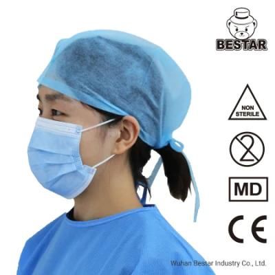 CE Certified Nonwoven Disposable Type Iir En14683 Bfe99% Fluid Resistant Surgical Medical Face Mask with Earloop China