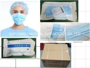Bfe 99% 3ply Earloop Masque Disposable Medical Face Mask in Stock Now