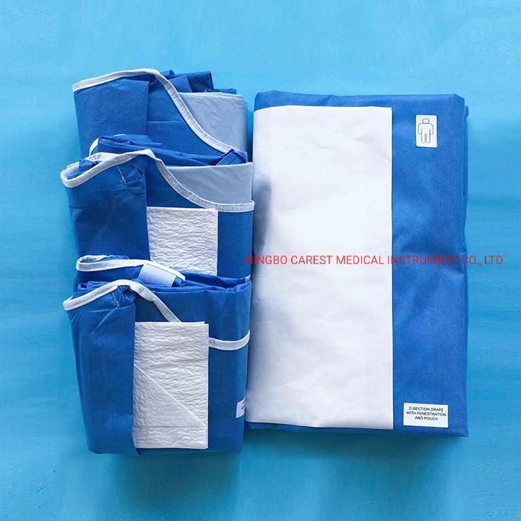 Factory Supply Sterile Surgical Delivery Pack Portable Disposable Ob Pack