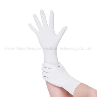 Titanfine Guaranteed Quality China Household Disposable White Synthetic Nitrile Gloves