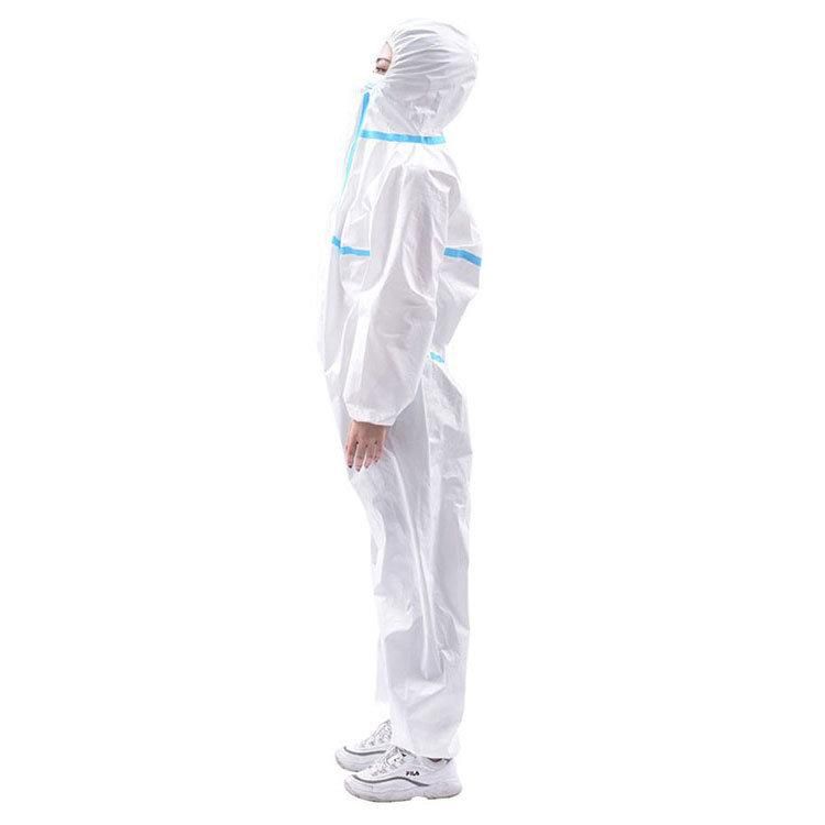 Nonwoven PPE Plastic Wholesale Waterproof SMS Antistatic PE PP Non Sterile Disposable Medical Protective Coverall