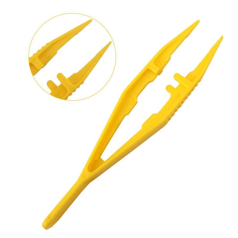Hot Sale Safety Professional Top Quality 114mm PP Disposable Medical Plastic Tweezer
