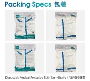 Economic Anti-Static Dust White Disposable Elastic Personal Full-Body Nonwoven Protective Suit