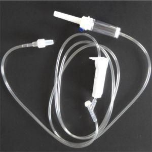 Ce ISO Medical Disposable IV Infusion Giving Set with 21g Needle 20 60 Drops