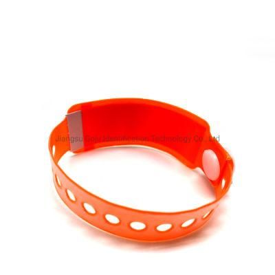 PVC Infant Orange Color Insert Card Bracelet
