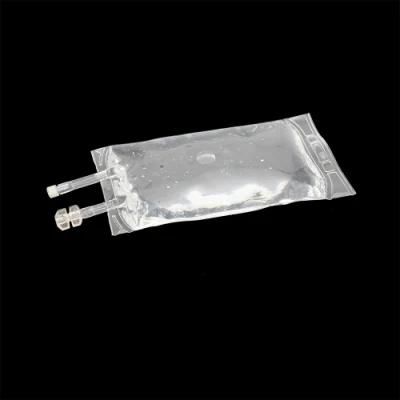 Medical Disposable 250ml 500ml Infusion Bag with Double Port