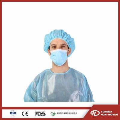 Disposable Hat for Medical Nursing Breathable Scrub Hat Nurse Doctor Cap with PP Non-Woven