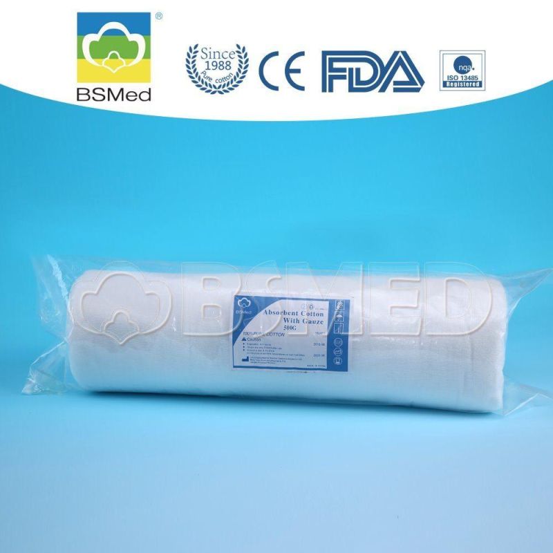 Absorbent Medical Cotton Roll 500g