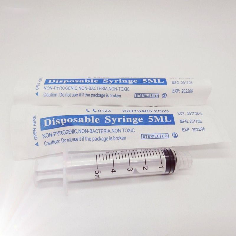Different Size Size 1ml 2.25ml 3ml 5ml Disposable Glass Luer Lock Prefilled Syringe