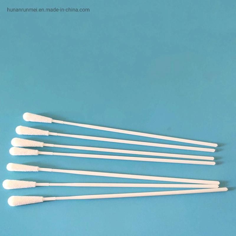 Disposable Use Sampling Swab Nylon Throat Swab in Bulk Package