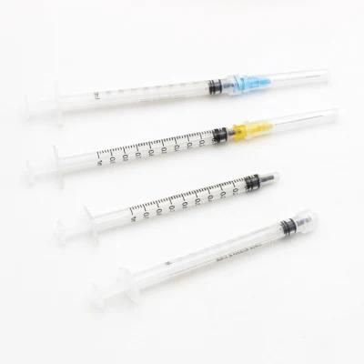 1ml 2ml 3ml 5ml 10ml 20ml Plastic Medical Vaccine Syringes Disposable Sterile Safety Syringes with Needle