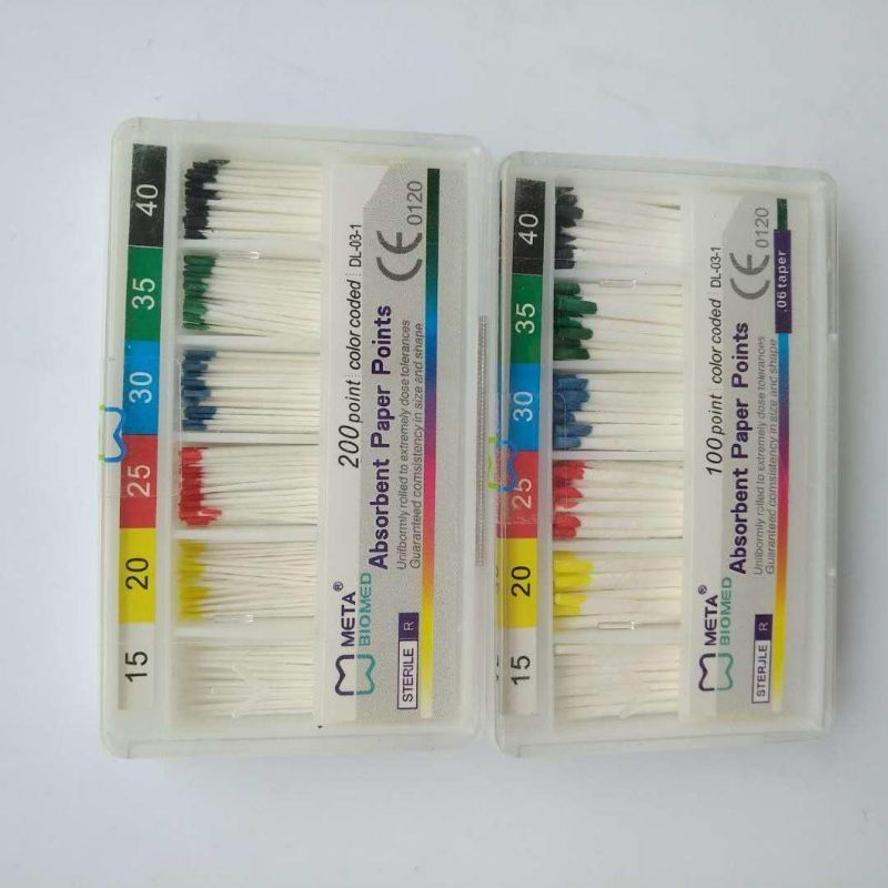 Dental Gutta Percha Points Dental Filling Materials Absorbent Paper Points