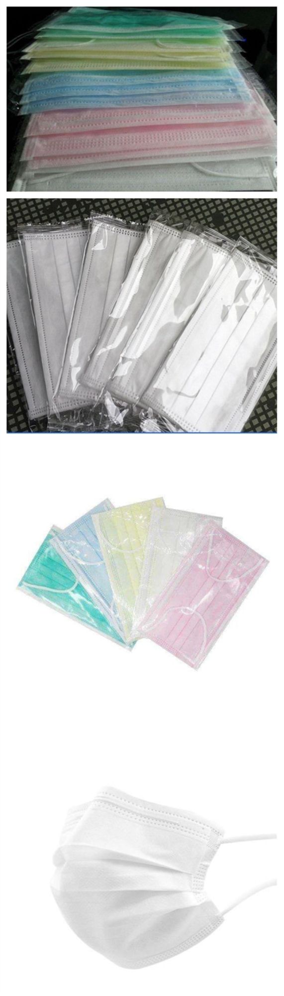 Daily Use Medical Standard Melt Blown Adult Face Mask Indiviadual Packing