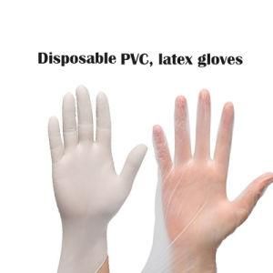 in Stock En455 En374 Cheap Disposable Safety Examination Gloves Latex PVC Vinyl Gloves for Sale