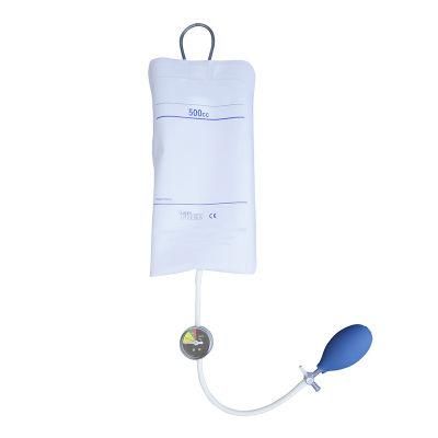 Medical Disposable Reusable Pressure Infusion Plastic Blood Bag with Aneroid Gauge