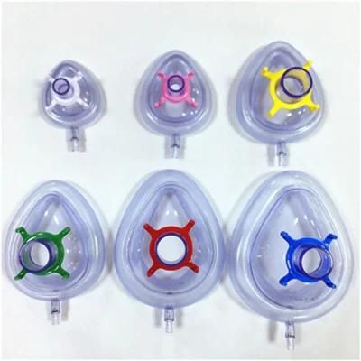 Disposable Sterile Medical Grade PVC Face Mask Anesthesia Mask for Hospital Use