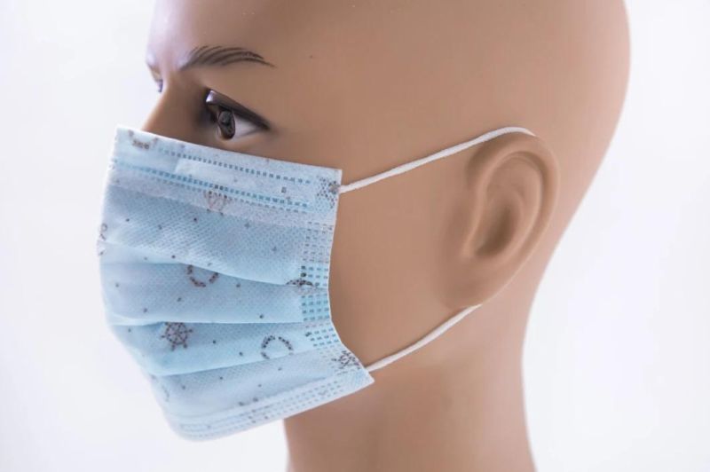 3ply Non Woven Type Disposable Protective Face Mask, China Factory