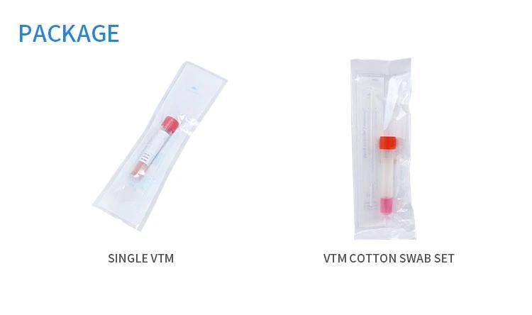 Cheap Price Vtm Transport Sample Collection Test Kit with Swab